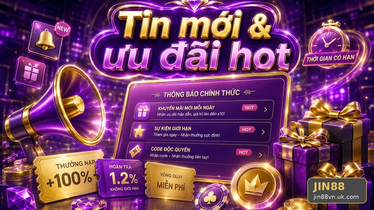 Đánh Giá Ưu Đãi Cho Người Mới Bằng Tiêu Chí Minh Bạch: Đọc Chi Tiết Giao Diện Khuyến Mãi JIN88 Tại jin88vn.uk.com